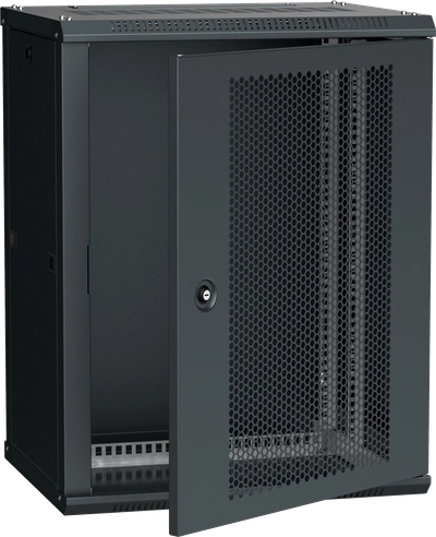 ITK Шкаф LINEA W 12U 600х450мм дверь перфорированная чёрный ITK Шкаф LINEA W 12U 600х450мм дверь перфорированная чёрный