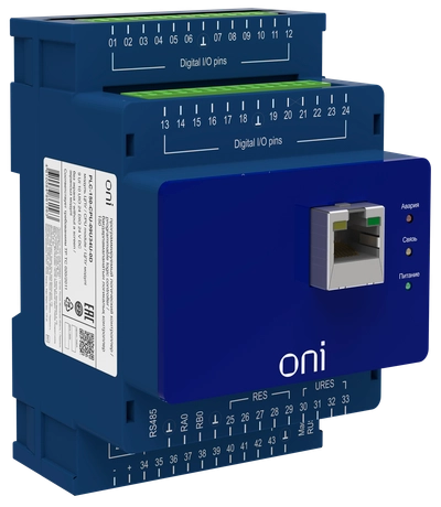 ПЛК 150 Модуль ЦПУ 9 UI 10 UIO 24 DIO 24В DC без экрана ONI ПЛК 150 Модуль ЦПУ 9 UI 10 UIO 24 DIO 24В DC без экрана ONI