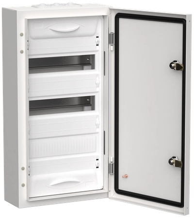 TITAN 5 Корпус металлический ЩРн-36 (1х36) 585х310х140мм IP54 белый (одна дверь) IEK TITAN 5 Корпус металлический ЩРн-36 (1х36) 585х310х140мм IP54 белый (одна дверь) IEK