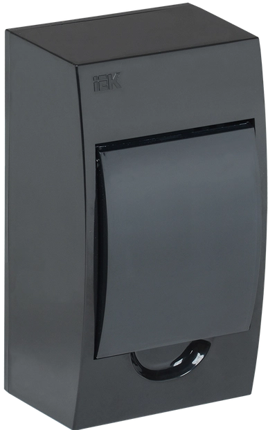 KREPTA 3 Корпус пластиковый ЩРН-П-4 IP41 черный IEK KREPTA 3 Корпус пластиковый ЩРН-П-4 IP41 черный IEK