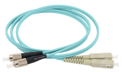 ITK Оптический коммутационный соединительный шнур (патч-корд), MM, 50/125 (OM3), SC/UPC-FC/UPC, (Duplex), 10м ITK Оптический коммутационный соединительный шнур (патч-корд), MM, 50/125 (OM3), SC/UPC-FC/UPC, (Duplex), 10м