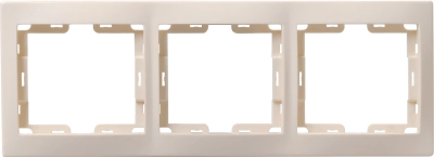 KVARTA Рамка 3-местная вертикальная РВ-3-ККм кремовый IEK KVARTA Рамка 3-местная вертикальная РВ-3-ККм кремовый IEK
