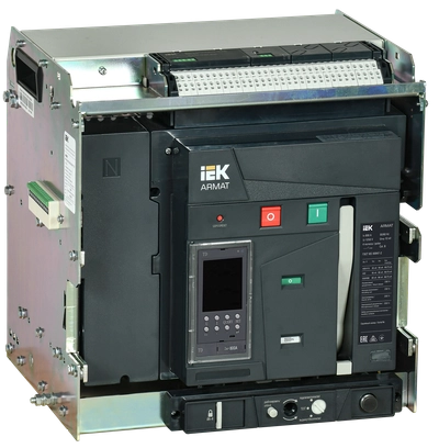 ARMAT AR-A2S TD08 4P W HR/VR Выключатель автоматический воздушный 85кА расцепитель TD 800А 4P выдвижной с аксессуарами ~220-240В: реле отключения, реле включения, моторный привод IEK ARMAT AR-A2S TD08 4P W HR/VR Выключатель автоматический воздушный 85кА расцепитель TD 800А 4P выдвижной с аксессуарами ~220-240В: реле отключения, реле включения, моторный привод IEK