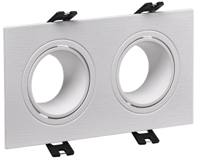 LIGHTING Светильник 4102 встраиваемый под лампу 2хMR16 квадрат пластиковый белый IEK LIGHTING Светильник 4102 встраиваемый под лампу 2хMR16 квадрат пластиковый белый IEK