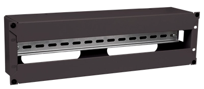 ITK Панель электрораспределительная 3U с DIN-рейкой черная