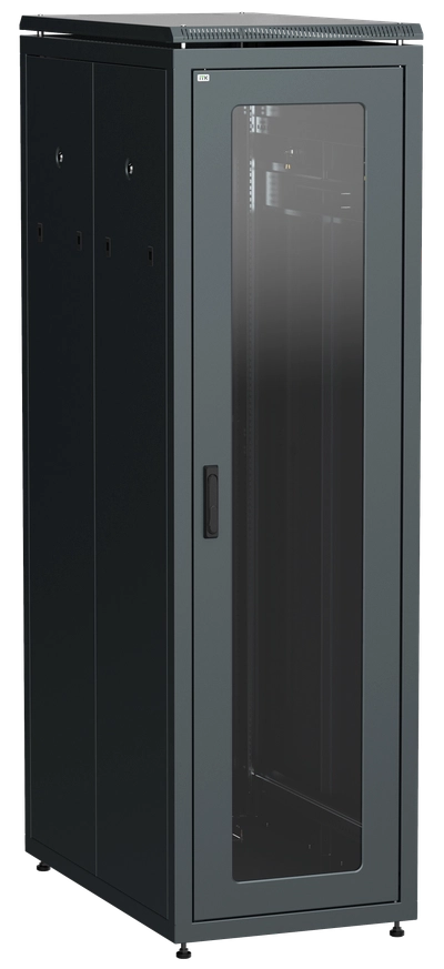 ITK LINEA N Шкаф сетевой 19" 33U 600х1000мм стеклянная передняя дверь задняя перфорированная черный ITK LINEA N Шкаф сетевой 19" 33U 600х1000мм стеклянная передняя дверь задняя перфорированная черный