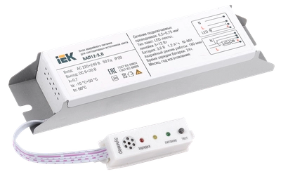 Блок аварийного питания БАП12-3,0 для LED IEK Блок аварийного питания БАП12-3,0 для LED IEK