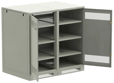 ITK LINEA B Шкаф (пустой) 1350х1400х950мм двустворчатая металлическая дверь серый ITK LINEA B Шкаф (пустой) 1350х1400х950мм двустворчатая металлическая дверь серый