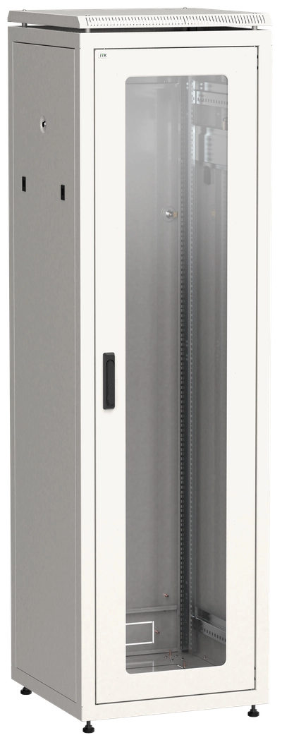 ITK LINEA N Шкаф сетевой 19" 33U 600х600мм стеклянная передняя дверь серый ITK LINEA N Шкаф сетевой 19" 33U 600х600мм стеклянная передняя дверь серый