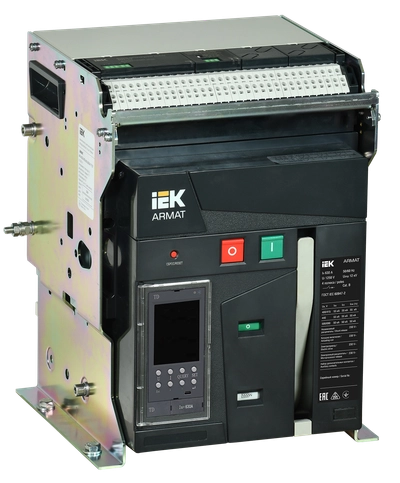 ARMAT AR-A2C TD06 3P F HR Выключатель автоматический воздушный 55кА расцепитель TD 630А 3P стационарный с аксессуарами ~220-240В: реле отключения, реле включения, моторный привод IEK ARMAT AR-A2C TD06 3P F HR Выключатель автоматический воздушный 55кА расцепитель TD 630А 3P стационарный с аксессуарами ~220-240В: реле отключения, реле включения, моторный привод IEK