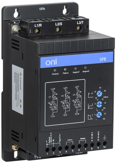 Устройство плавного пуска SFB 3Ф 380В 1,5кВт 3A Uупр 24В ONI