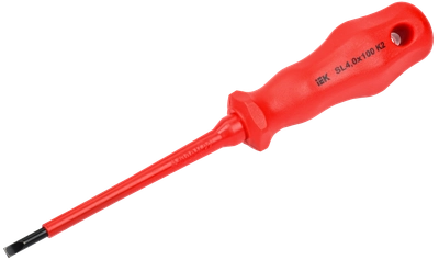 ARMA2L 3 Отвертка диэлектрическая SL4,0х100 K2 IEK ARMA2L 3 Отвертка диэлектрическая SL4,0х100 K2 IEK