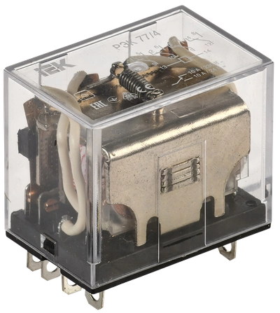 Реле РЭК77/4(LY4) с индикацией 10А 24В DC IEK Реле РЭК77/4(LY4) с индикацией 10А 24В DC IEK