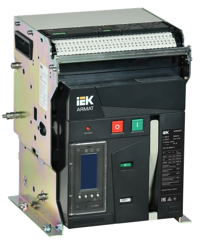 ARMAT AR-A2S TY10 3P F HR Выключатель автоматический воздушный 85кА расцепитель TY 1000А 3P стационарный с аксессуарами ~220-240В: реле отключения, реле включения, моторный привод IEK ARMAT AR-A2S TY10 3P F HR Выключатель автоматический воздушный 85кА расцепитель TY 1000А 3P стационарный с аксессуарами ~220-240В: реле отключения, реле включения, моторный привод IEK