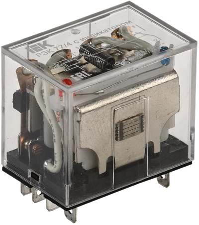 Реле РЭК77/4(LY4) с индикацией 10А 12В AC IEK Реле РЭК77/4(LY4) с индикацией 10А 12В AC IEK