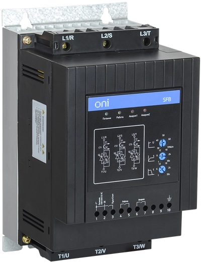 Устройство плавного пуска SFB 3Ф 380В 22кВт 45A Uупр 110-220В Modbus с выкл. ONI