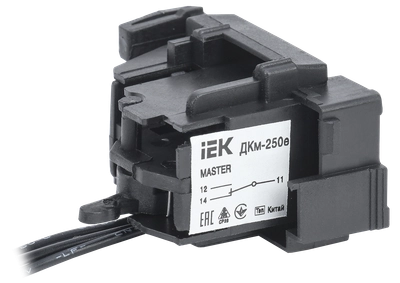 Контакт дополнительный ДКм-250е (ДКм-35) для ВА88-35 MASTER с электронным расцепителем IEK Контакт дополнительный ДКм-250е (ДКм-35) для ВА88-35 MASTER с электронным расцепителем IEK