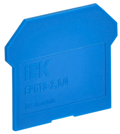 Заглушка для колодки клеммной CTS 2,5/4мм2 синяя IEK