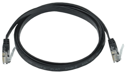 ITK Коммутационный шнур плоский (патч-корд) кат.6 UTP 2м чёрный ITK Коммутационный шнур плоский (патч-корд) кат.6 UTP 2м чёрный