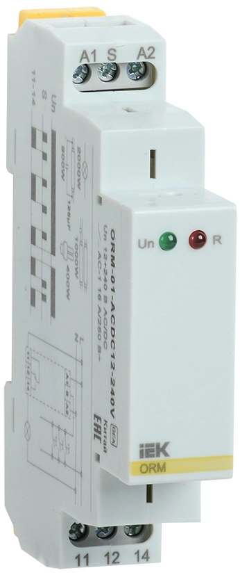 Реле импульсное ORM 1 контакт 12-240В AC/DC IEK Реле импульсное ORM 1 контакт 12-240В AC/DC IEK