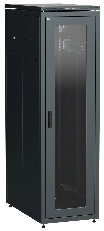 ITK LINEA N Шкаф сетевой 19" 33U 600х1000мм стеклянная передняя дверь черный ITK LINEA N Шкаф сетевой 19" 33U 600х1000мм стеклянная передняя дверь черный
