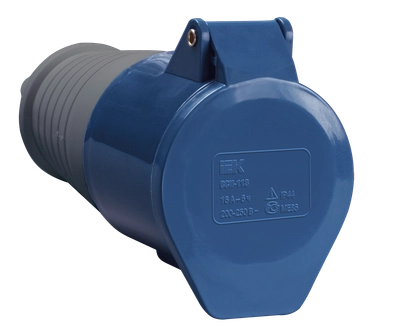 Розетка переносная ССИ-213 2P+PE 16А 200-250В IP44 IEK Розетка переносная ССИ-213 2P+PE 16А 200-250В IP44 IEK