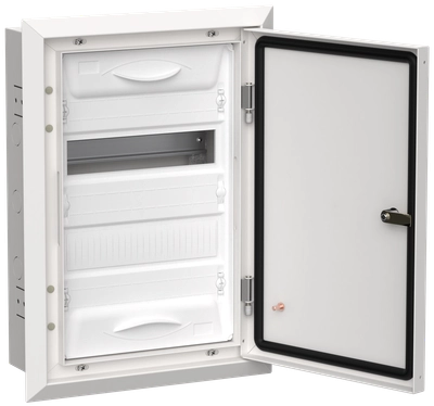 TITAN 5 Корпус металлический ЩРв-24 (1х24) 505х365х130мм IP31 белый (одна дверь) IEK TITAN 5 Корпус металлический ЩРв-24 (1х24) 505х365х130мм IP31 белый (одна дверь) IEK