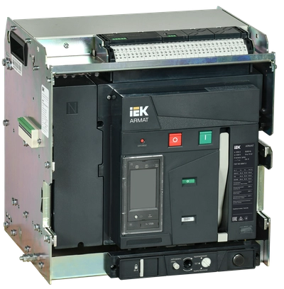 ARMAT AR-A2N TT12 4P W HR/VR Выключатель автоматический воздушный 66кА расцепитель TT 1250А 4P выдвижной с аксессуарами ~220-240В: реле отключения, реле включения, моторный привод IEK ARMAT AR-A2N TT12 4P W HR/VR Выключатель автоматический воздушный 66кА расцепитель TT 1250А 4P выдвижной с аксессуарами ~220-240В: реле отключения, реле включения, моторный привод IEK