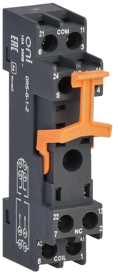 Розетка ORS-G-1-2 для реле OGR-1 2C ONI Розетка ORS-G-1-2 для реле OGR-1 2C ONI