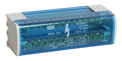 Шины на DIN-рейку в корпусе (кросс-модуль) ШНК 2х15 L+PEN IEK Шины на DIN-рейку в корпусе (кросс-модуль) ШНК 2х15 L+PEN IEK