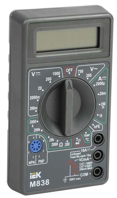Мультиметр цифровой UNIVERSAL M838 IEK Мультиметр цифровой UNIVERSAL M838 IEK
