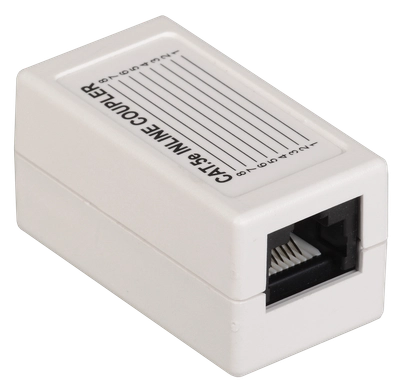 ITK Проходной адаптер кат.5E UTP тип RJ45-RJ45 (8P8C) белый ITK Проходной адаптер кат.5E UTP тип RJ45-RJ45 (8P8C) белый