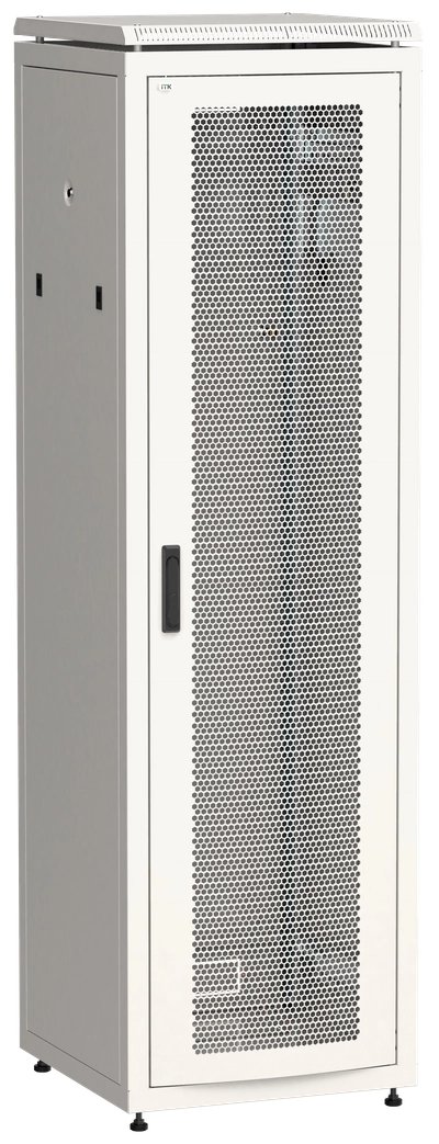 ITK LINEA N Шкаф сетевой 19" 33U 600х800мм перфорированная передняя дверь серый ITK LINEA N Шкаф сетевой 19" 33U 600х800мм перфорированная передняя дверь серый