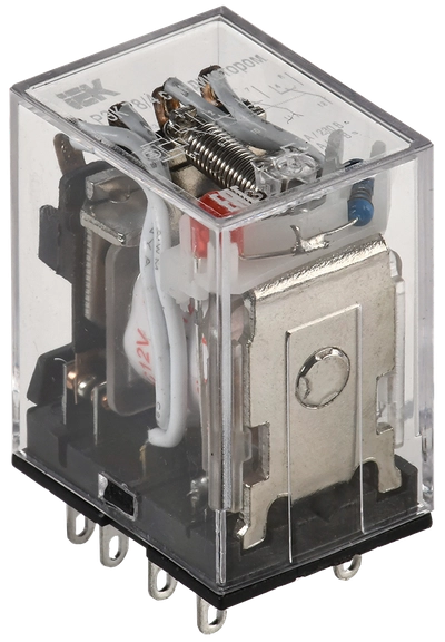 Реле РЭК78/4(MY4) с индикацией 3А 12В DC IEK Реле РЭК78/4(MY4) с индикацией 3А 12В DC IEK