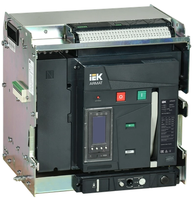 ARMAT AR-A2N TY16 4P W HR/VR Выключатель автоматический воздушный 66кА расцепитель TY 1600А 4P выдвижной с аксессуарами ~220-240В: реле отключения, реле включения, моторный привод IEK ARMAT AR-A2N TY16 4P W HR/VR Выключатель автоматический воздушный 66кА расцепитель TY 1600А 4P выдвижной с аксессуарами ~220-240В: реле отключения, реле включения, моторный привод IEK
