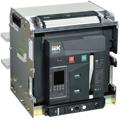 ARMAT AR-A4V TD40 3P W HR Выключатель автоматический воздушный 125кА расцепитель TD 4000А 3P выдвижной с аксессуарами ~220-240В: реле отключения, реле включения, моторный привод IEK ARMAT AR-A4V TD40 3P W HR Выключатель автоматический воздушный 125кА расцепитель TD 4000А 3P выдвижной с аксессуарами ~220-240В: реле отключения, реле включения, моторный привод IEK