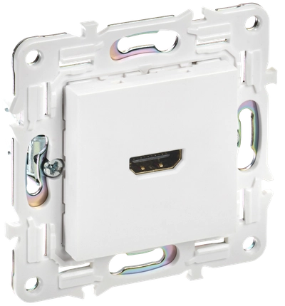 SKANDY Розетка HDMI SK-H01W арктический белый IEK SKANDY Розетка HDMI SK-H01W арктический белый IEK