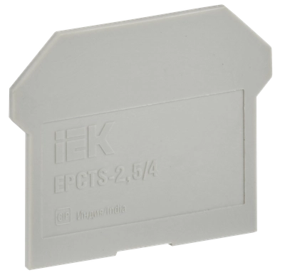 Заглушка для колодки клеммной CTS 2,5/4мм2 серая IEK