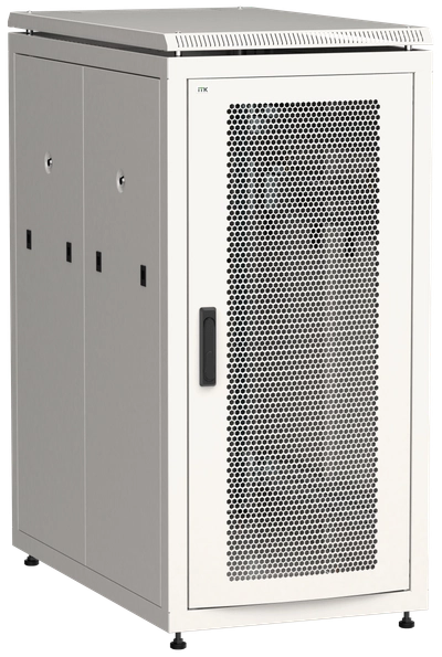 ITK LINEA N Шкаф сетевой 19" 28U 600х1000мм перфорированные двери серый ITK LINEA N Шкаф сетевой 19" 28U 600х1000мм перфорированные двери серый