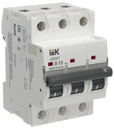 ARMAT Автоматический выключатель без теплового расцепителя M10N-MA 3P D 13А IEK ARMAT Автоматический выключатель без теплового расцепителя M10N-MA 3P D 13А IEK